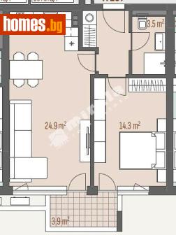 Двустаен, 70m² - Апартамент за продажба - 118099057