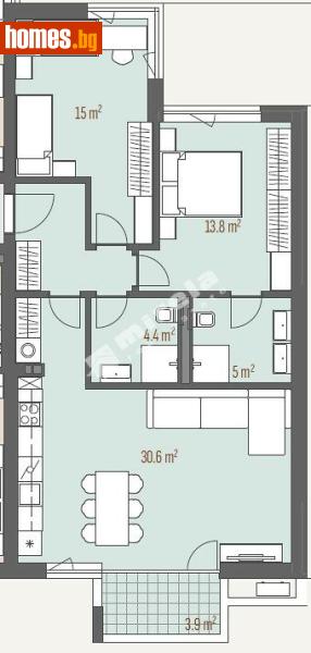 Тристаен, 109m² - Жк. Левски Г, София - Апартамент за продажба - МИРЕЛА - 118099063
