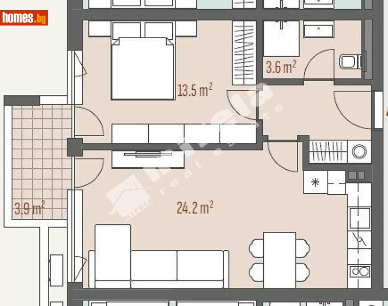 Двустаен, 68m² - Жк. Левски Г, София - Апартамент за продажба - МИРЕЛА - 118099069