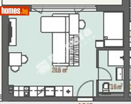 Едностаен, 44m² - Апартамент за продажба - 118099093