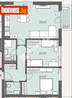 Тристаен, 101m² - Апартамент за продажба - 118099117