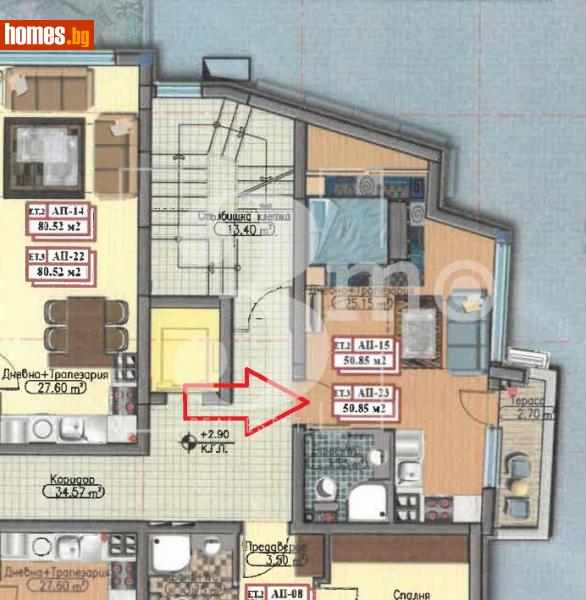 Едностаен, 53m² - Жк. Дружба 1, София - Апартамент за продажба - 3mo недвижими имоти - 118121405