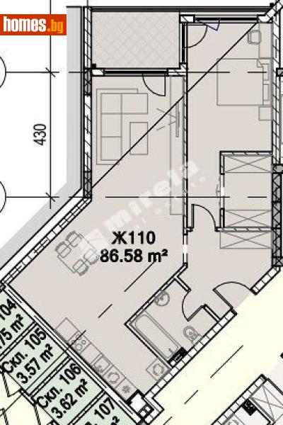 Двустаен, 102m² - Жк. Полигона, София - Апартамент за продажба - МИРЕЛА - 118122980