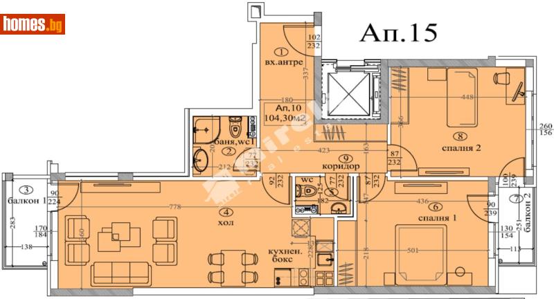 Тристаен, 123m² - Жк. Белите Брези, София - Апартамент за продажба - МИРЕЛА - 118138493