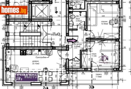 Тристаен, 91m² - Апартамент за продажба - 118175351